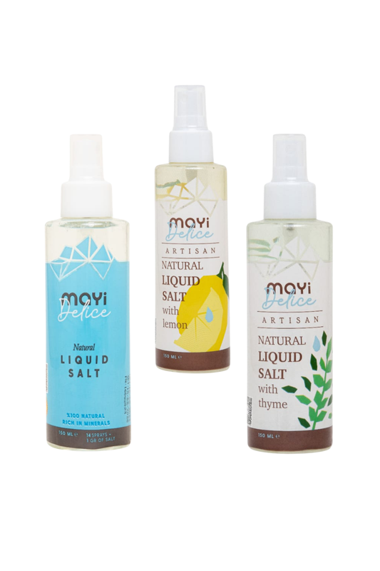 EKONOMIČNI PAKET PRIRODNIH VODENIH RASTVORA SOLI U TRI UKUSA